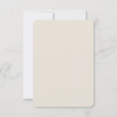 Bone · Elegante moderne bruiloft RSVP Kaartje (Achterkant)