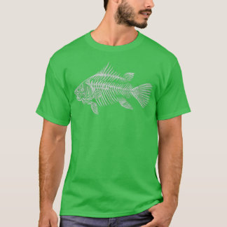 Bone Fish Skeletvis Bone T-shirt