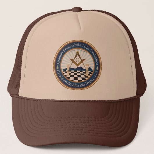 Boné Freemason CARN Brasil Trucker Pet (Voorkant)