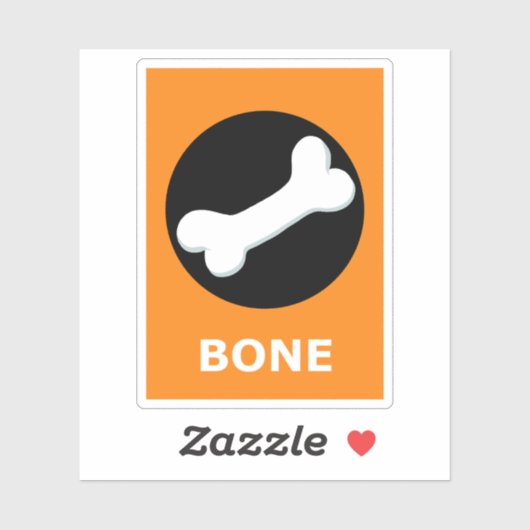BONE Halloween Sticker (Vel)