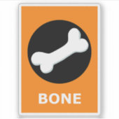 BONE Halloween Sticker (Voorkant)