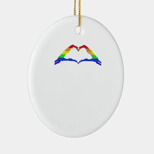 Bone Hands Heart Classic Keramisch Ornament (Rechts)