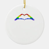 Bone Hands Heart Classic Keramisch Ornament (Voorkant)