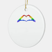 Bone Hands Heart Classic Keramisch Ornament (Links)