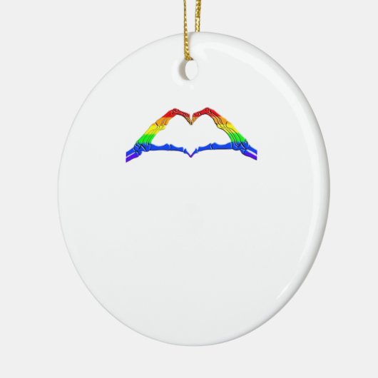 Bone Hands Heart Classic Keramisch Ornament (Links)