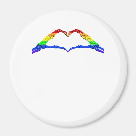 Bone Hands Heart Classic Magneet (Voorkant)