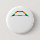 Bone Hands Heart Classic Ronde Button 5,7 Cm (Voorkant)