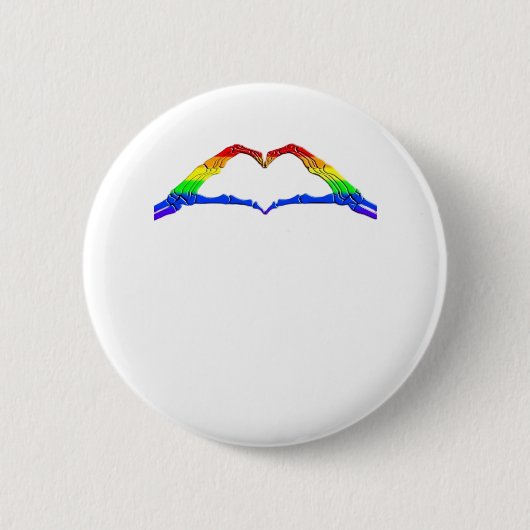 Bone Hands Heart Classic Ronde Button 5,7 Cm (Voorkant)
