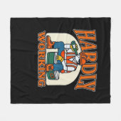 Bone Hands Heart Lesbische Gothic Fleece Deken (Voorkant (Horizontaal))