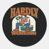 Bone Hands Heart Lesbische Gothic Ronde Sticker (Voorkant)