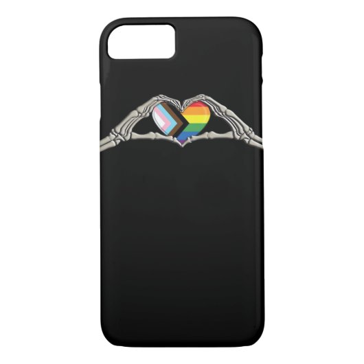 Bone Hands Heart Pride Progress Case-Mate iPhone Case (Achterkant)