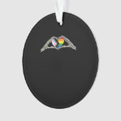 Bone Hands Heart Pride Progress Ornament (voorkant)