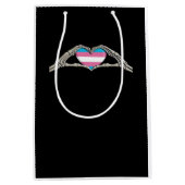 Bone Hands Heart Transgender Gothic Medium Cadeauzakje (Voorkant)
