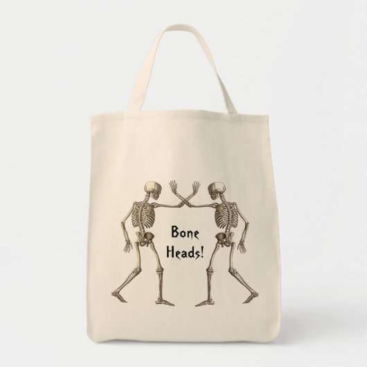 Bone Head Skeletons Bag Tote Bag (Voorkant)