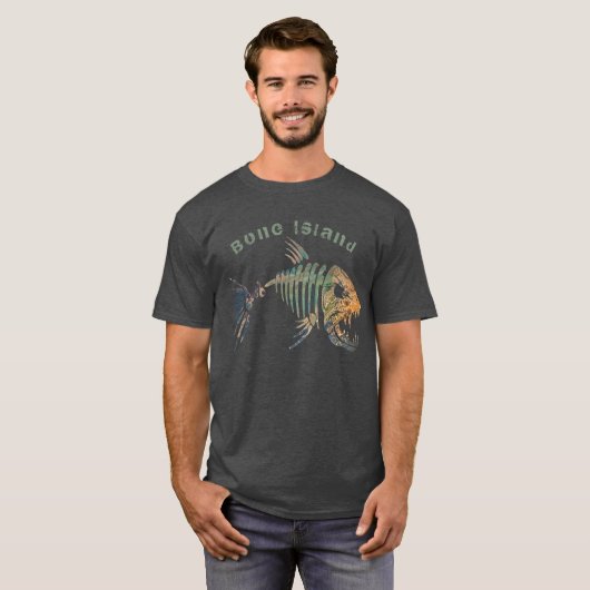 Bone Island Fish T-shirt (Voorkant volledig)