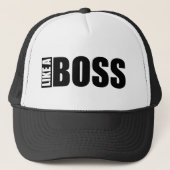 Boné "LIKE A BOSS" Trucker Pet (Voorkant)