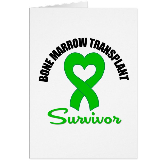 Bone Marrow Transplant Survivor Heart Ribbon (Voorkant)