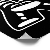 Bone Meeple Skeleton Halloween Board Gamer Gift Poster (Hoek)