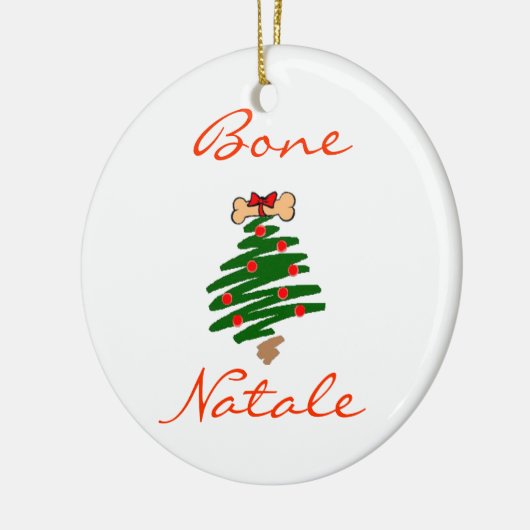 Bone Natale Keramisch Ornament (Links)