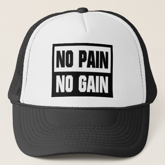 Boné No Pain No Gain Trucker Pet (Voorkant)