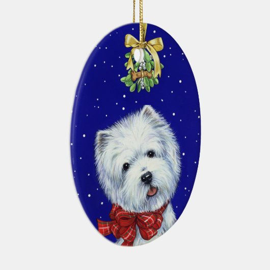 Bone Noel Westie Ornament van Borgo (Rechts)