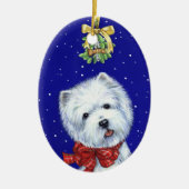 Bone Noel Westie Ornament van Borgo (Voorkant)