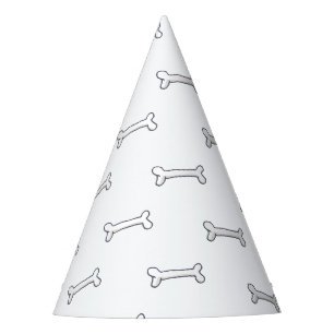 Bone Pattern Dog Party of Halloween Pet Feesthoedjes