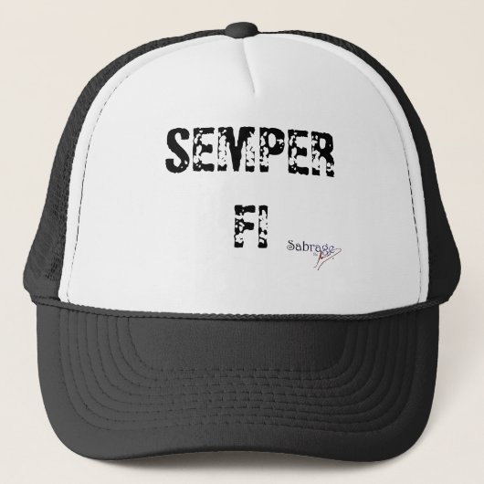boné SABBRAGE SEMPER FI Trucker Pet (Voorkant)