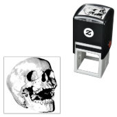 Bone Skull Stamp Zelfinktende Stempel (In situ)