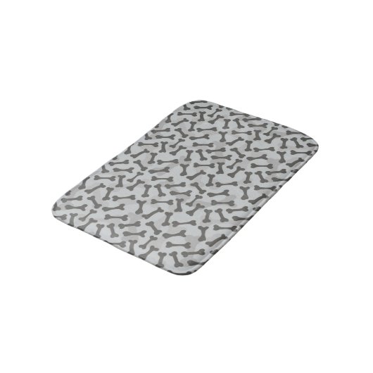 Bone Textern Pattern Greyscale Badmat (Gekanteld)