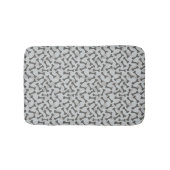 Bone Textern Pattern Greyscale Badmat (Voorkant)