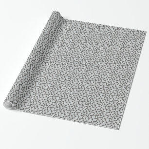 Bone Textern Pattern Greyscale Cadeaupapier