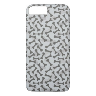 Bone Textern Pattern Greyscale iPhone 8/7 Plus Hoesje