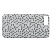 Bone Textern Pattern Greyscale Case-Mate iPhone Case (Achterkant (Horizontaal))