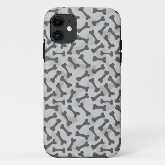 Bone Textern Pattern Greyscale Case-Mate iPhone Case (Achterkant)