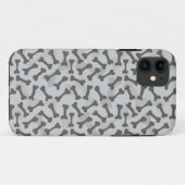 Bone Textern Pattern Greyscale Case-Mate iPhone Case (Achterkant (horizontaal))
