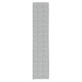 Bone Textern Pattern Greyscale Korte Tafelloper (Voorkant)