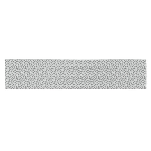 Bone Textern Pattern Greyscale Korte Tafelloper (Horizontaal)