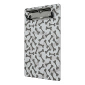 Bone Textern Pattern Greyscale Mini Klembord (Angled2)