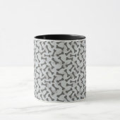 Bone Textern Pattern Greyscale Mok (Midden)