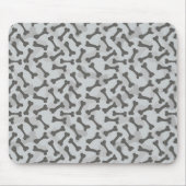 Bone Textern Pattern Greyscale Muismat (Voorkant)