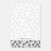 Bone Textern Pattern Greyscale Post-it® Notes (Voorkant)