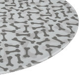 Bone Textern Pattern Greyscale Snijplank (Hoek)