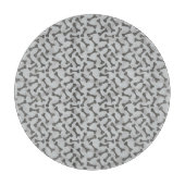 Bone Textern Pattern Greyscale Snijplank (Voorkant)