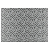 Bone Textern Pattern Greyscale Snijplank (Voorkant)