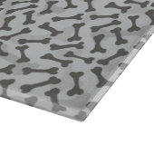 Bone Textern Pattern Greyscale Snijplank (Hoek)
