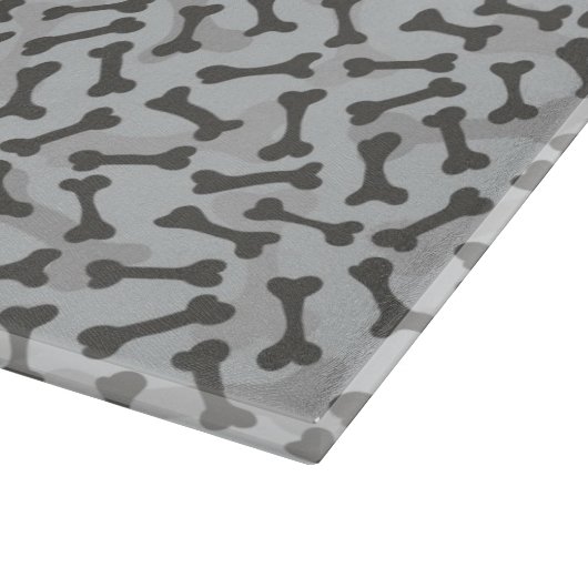 Bone Textern Pattern Greyscale Snijplank (Hoek)