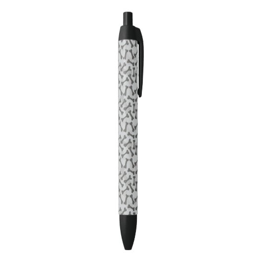 Bone Textern Pattern Greyscale Zwarte Inkt Pen (Achterkant (Verticaal))