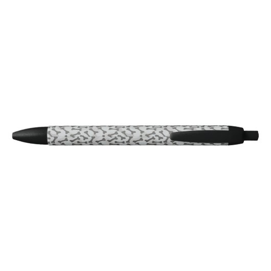 Bone Textern Pattern Greyscale Zwarte Inkt Pen (Achterkant)