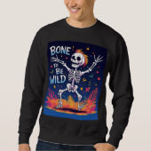 Bone to be wild | Dancing Skeleton Halloween T-shi Trui (Voorkant)
